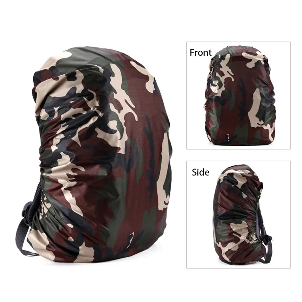 Taktische Wasserdichte Rucksack Abdeckung Staubdicht Sport Taschen Regen Abdeckung Outdoor Wandern Camo Rucksack Schutzhülle 35-80L – Detail 6