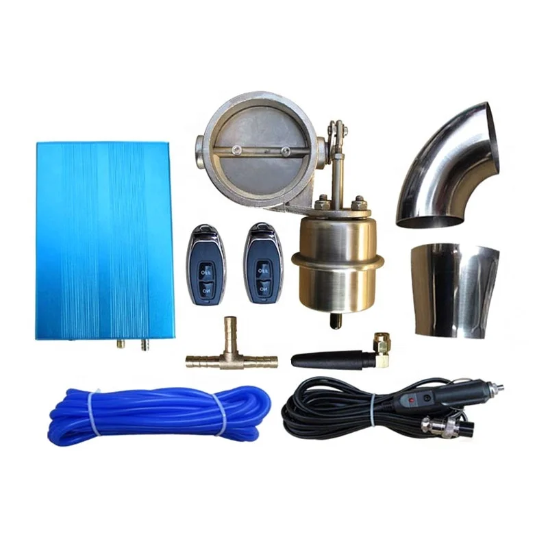 

3" 76mm Auto Parts Vacuum Pump Wireless Remote Controller Switch Vaccum Control Exhaust Catback Cutout Cut Out Dump Valve Kit