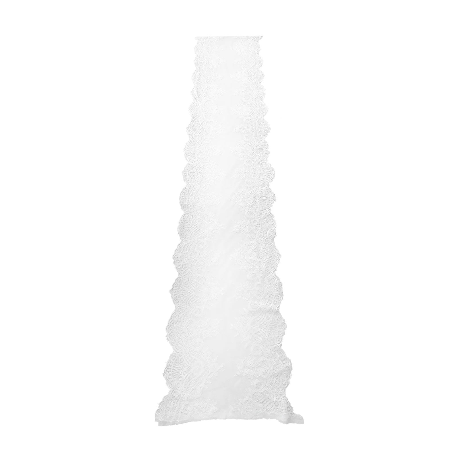 

Tablecloth Lace Runner Kitchen Supplies Decor Vintage Wedding White Cover Fringed Ornament