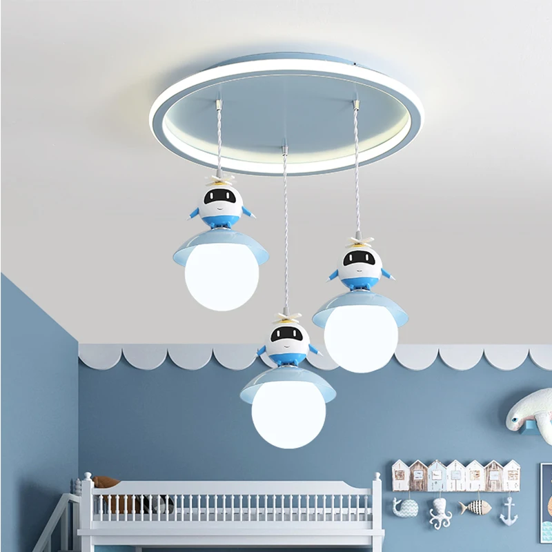 Children Bedroom Ceiling Lighting Pink Blue Living Room Study Lamps Home Decorations Indoor Lighting Cute Kids Luminaria Bedroom