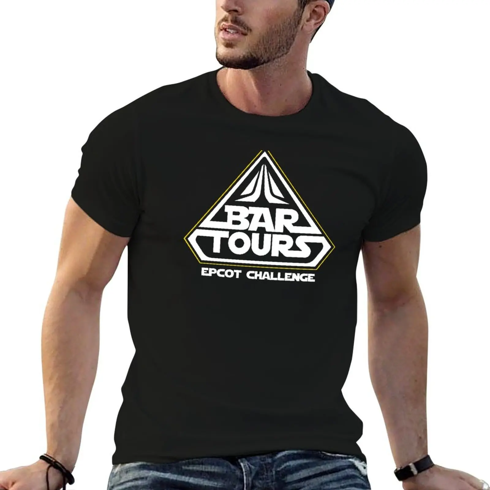 

Bar Tours - футболка Epcot Challenge, мужские роскошные хлопковые футболки, мужские футболки с аниме для мужчин, футболка