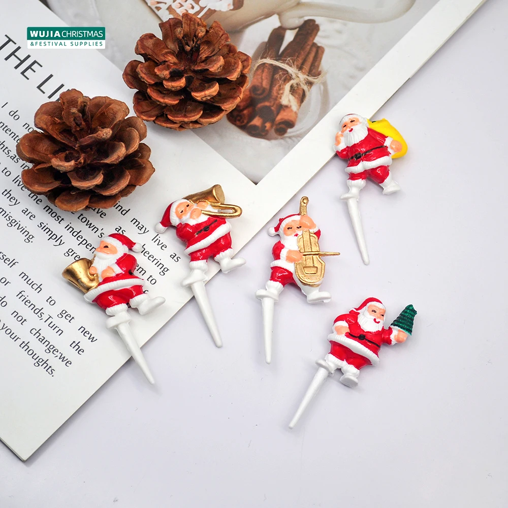 5 teile/satz ins Silvester Weihnachts kuchen Topper Santa Claus DIY Kinder Noël Party Cupcake Familie Weihnachten Geschenke Dessert Dekoration – Detail 6