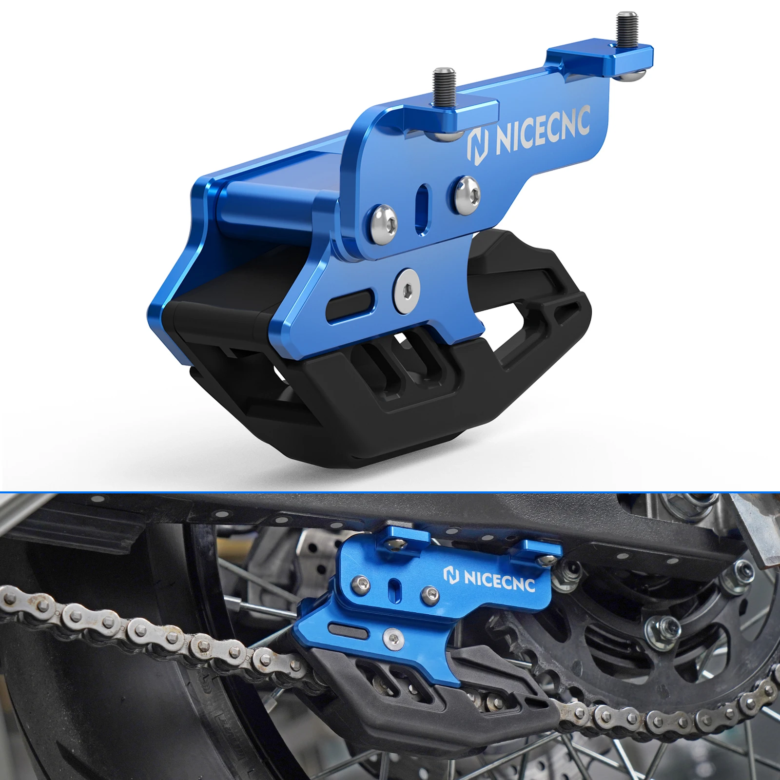 

NICECNC Chain Guide for Yamaha Tenere 700/Rally Edition XTZ700 2019 2020 2021 2022 2023 2024 Tenere 700 WR 2022 Chain Stabilizer