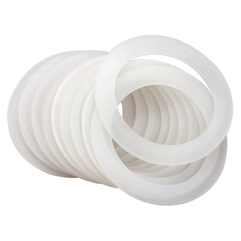 Silicone Sealing Rings Gasket For Leak Proof Jar Lids (24 Pack, Regular Mouth)