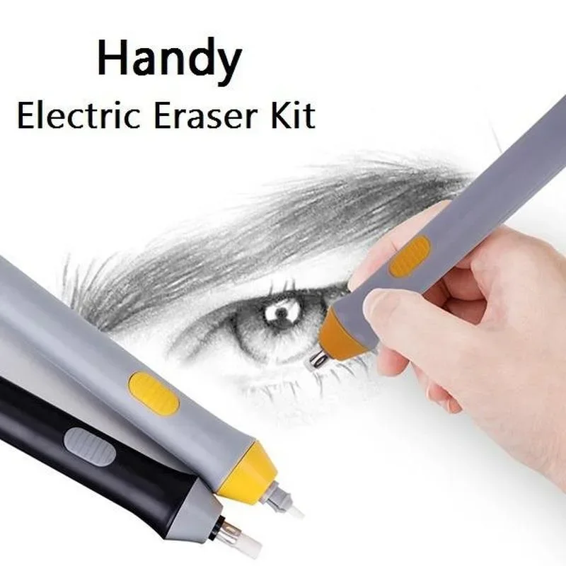 New Students Use An Electric Eraser To Save Effort and Clean Automatically Rotate The Sketch Drawing Tool To Learn Stationery