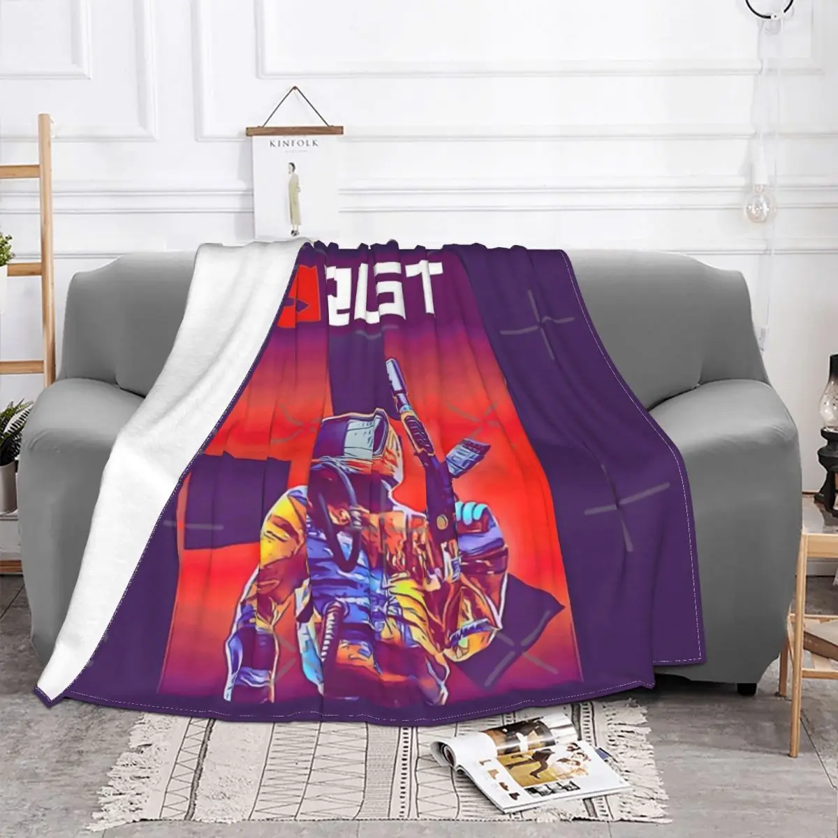 Rust Game Poster Plush Blanket Couple Blankets Blankets And Throws Throw Blanket