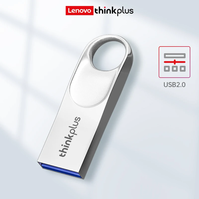 ThinkPlus for Lenovo USB Flash Drive 16GB 32GB 64GB Metal Pen Drive Creative Personality Car Music High Speed USB PenDrive Gift