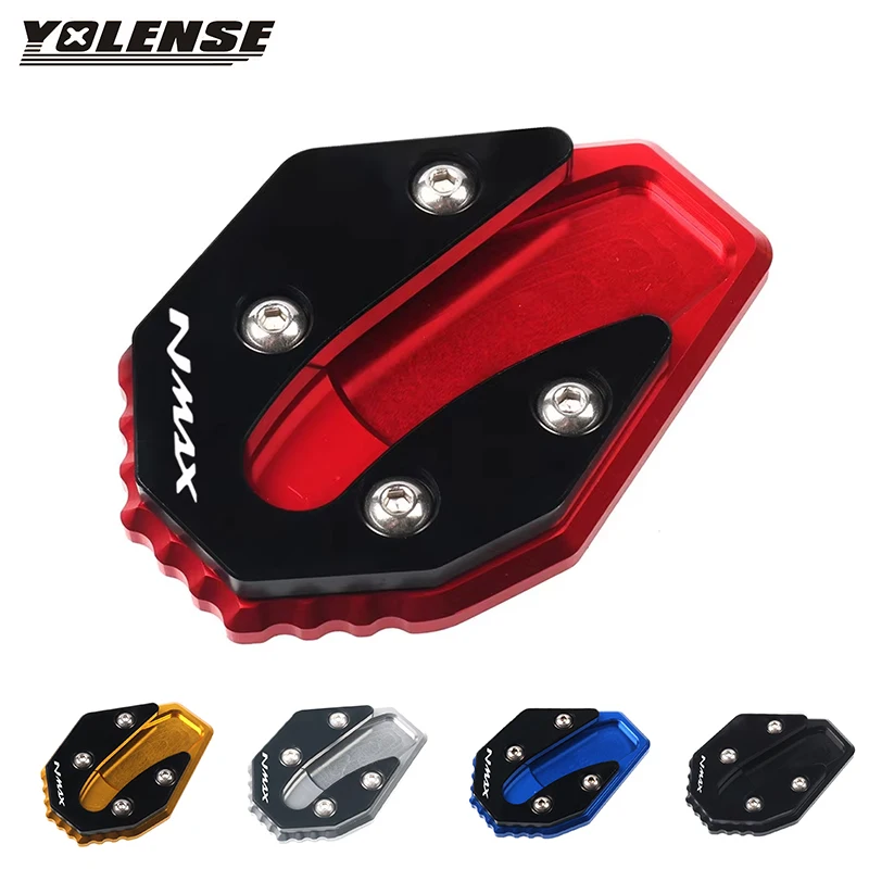 

For NMAX155 NMAX125 N-MAX 155 NMAX 125 Motorcycle CNC Kickstand Foot Side Stand Extension Pad Support Plate Enlarge Stand