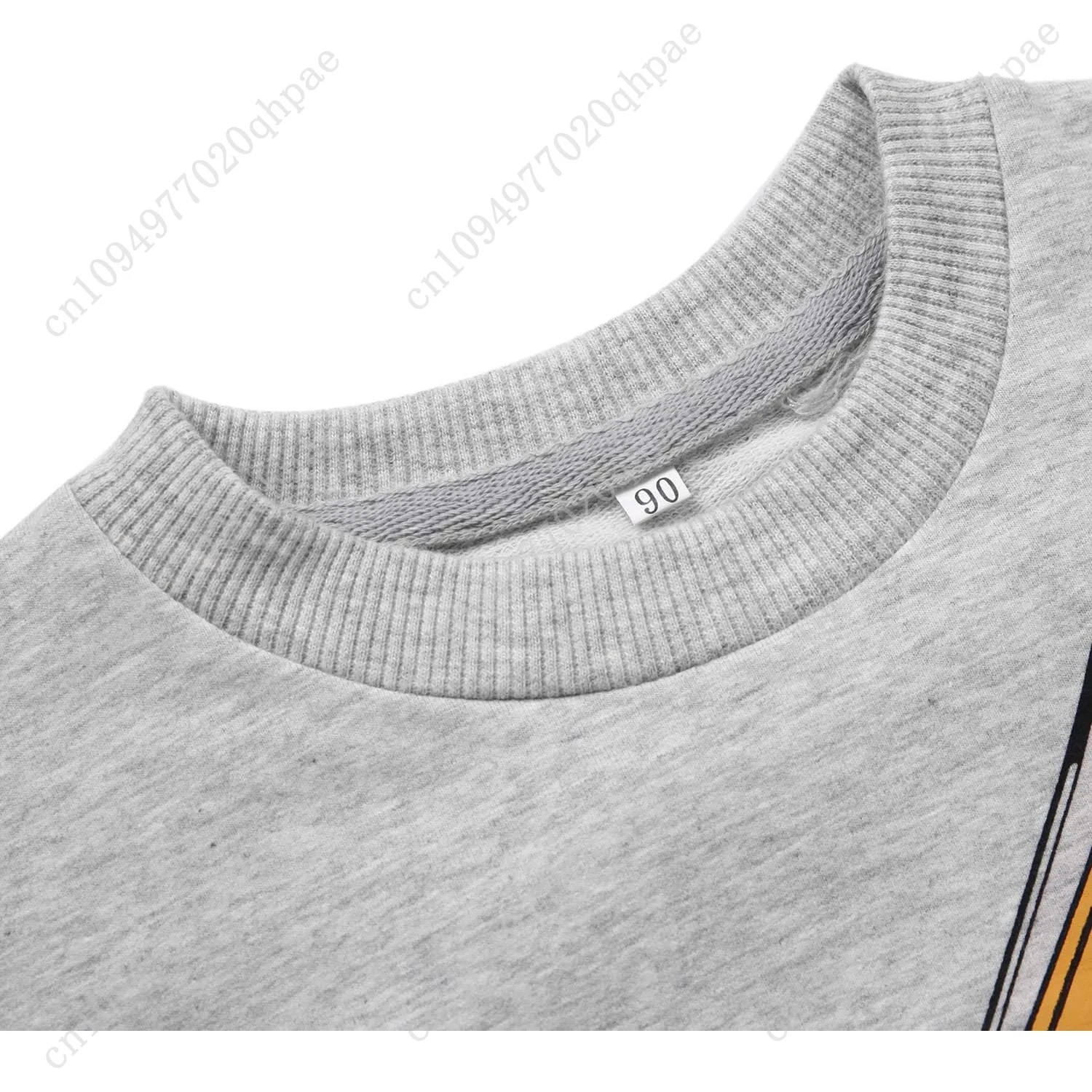 Akyzic Sudaderas para niños de algodón de manga larga con cuello redondo, jersey para niños pequeños, camisa cálida de invierno, suéter, Tops 3t-8t