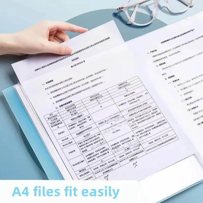 A4 Large‑Capacity Transparent Multi‑Layer Clear Book Folder,Document Storage Organizer for File Sorting School Office Stationery