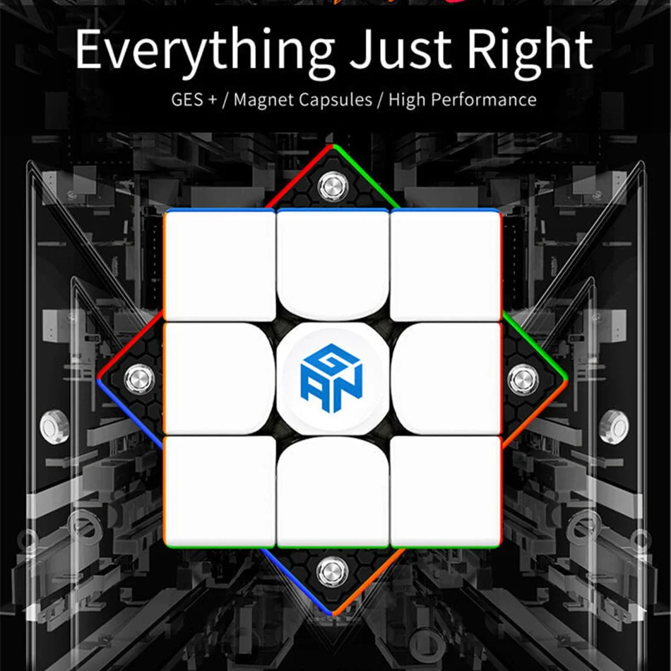 

[ECube] GAN 356M Cube Stickerless 3x3x3 Speed Cube Magnetic Professional Speed cube GAN356M 3x3 GAN 356 M Educational Toy