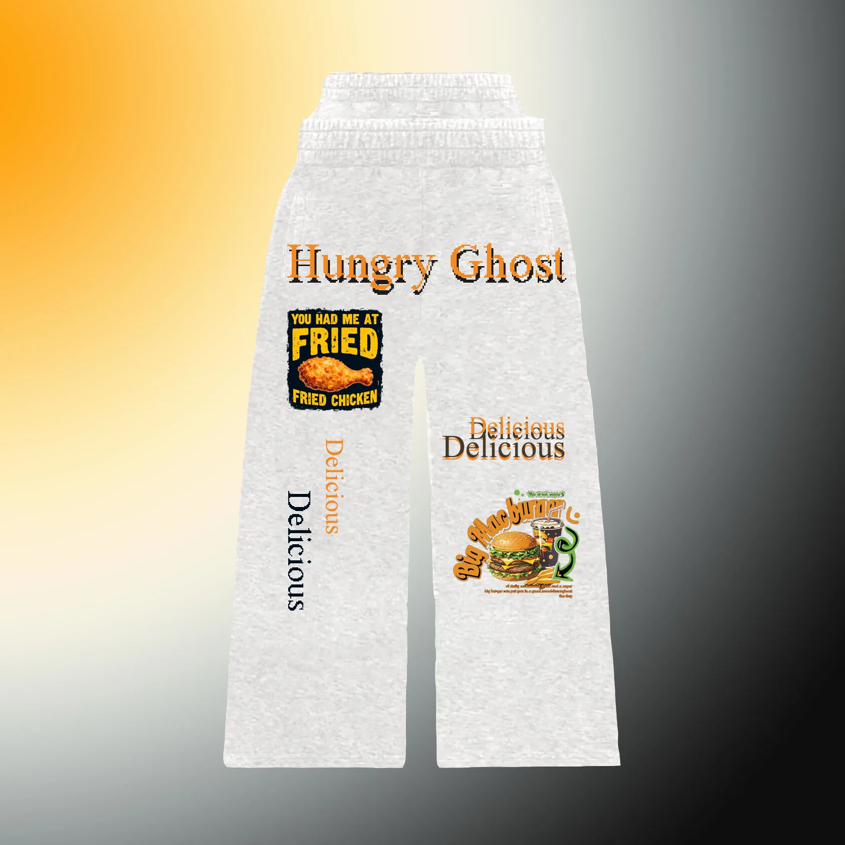 

Cross border series printed loose and hot food versatile casual pants for men and women, cool and trendy Y2k niche style