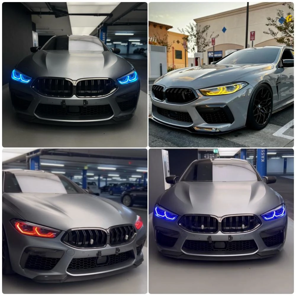 For BMW M8 8 Series G14 G15 G16 CSL Lemon Yellow DRL NON RGBW Multicolor LED Boards Daytime Running Lights Red Ice Blue Daylight