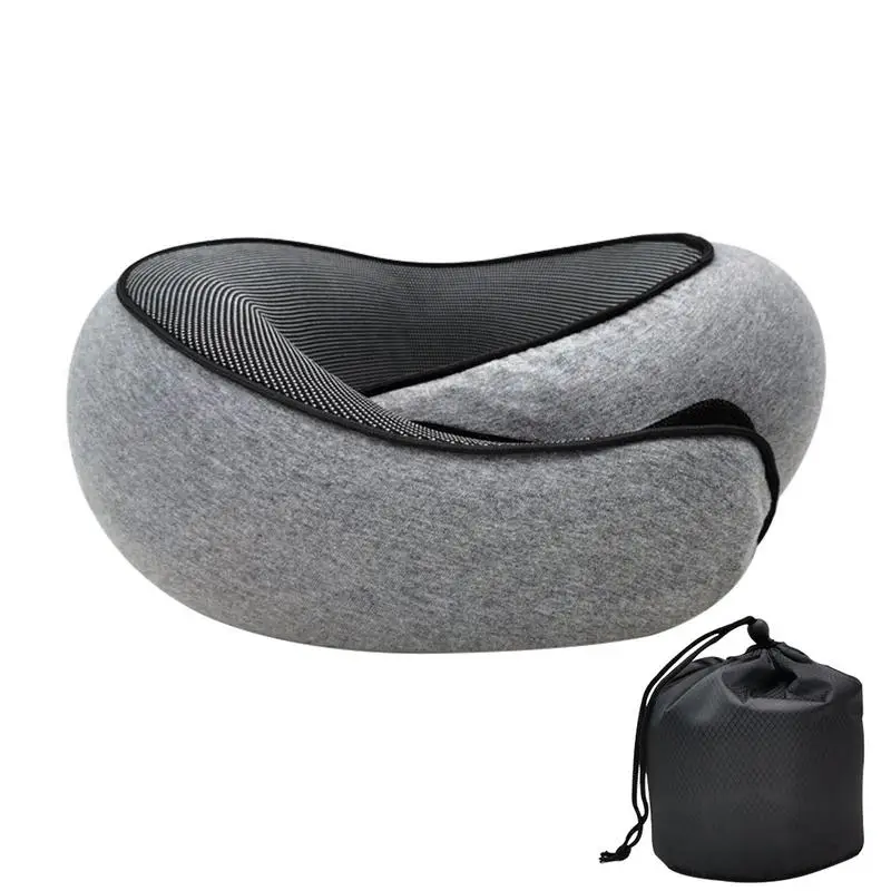 

Memory Foam Neck Support Pillow with Head Cushion, Soft Support, Camping Neck Protection