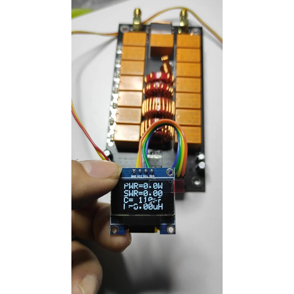 Mini ATU-100 Antenna Tuner 1.8-50Mhz Automatic Antenna Tuner +OLED Firmware Programmed Amplifier Receiver