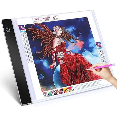 A3/A4/A5 Blocco luminoso a LED dimmerabile a tre livelli Tavolo da disegno Pad Tracing Light Box Protezione per gli occhi più facile per la pittura con diamanti
