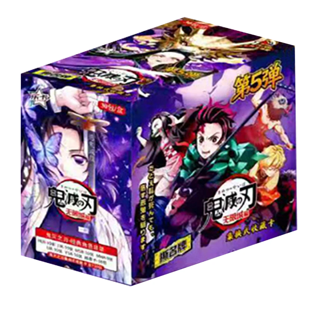 

Anime Demon Slayer Collection Cards Kamado Nezuko Agatsuma Zenitsu Q-version Cartoon Cute Popular Character Cards Birthday Gifts