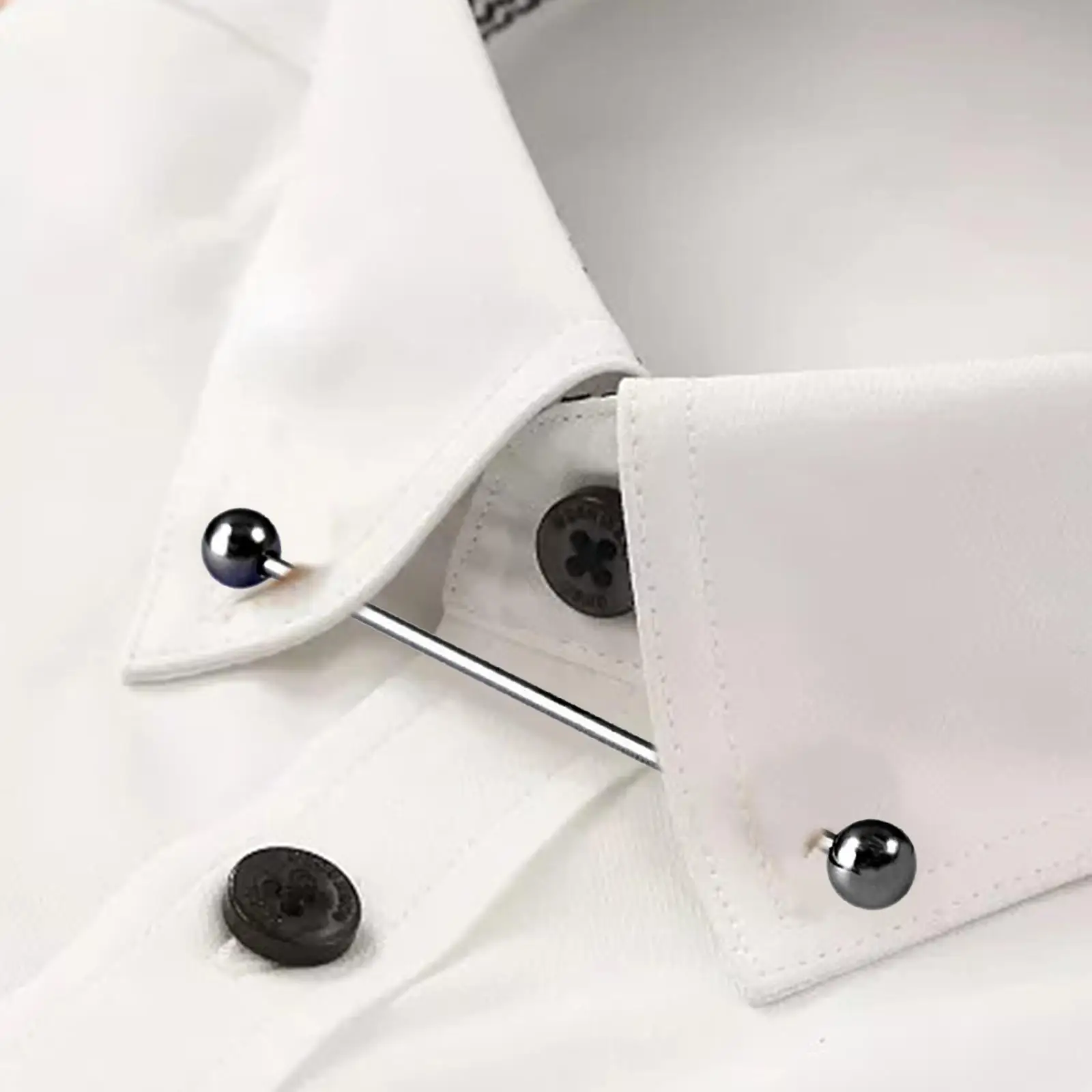 Metal Shirt Collar Bar Clips Copper Brooch Men’s Lapel Pin Jewelry Decoration for Wedding and Suits