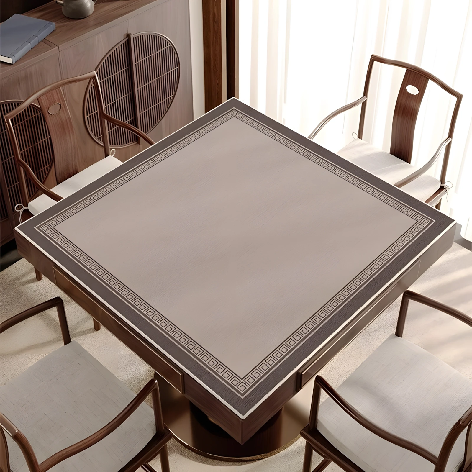 60-70-80-センチメートルゴムテーブルマット麻雀ゲームサイレントと滑り止めチェスとカードゲーム麻雀マットエンターテイメントアクセサリー