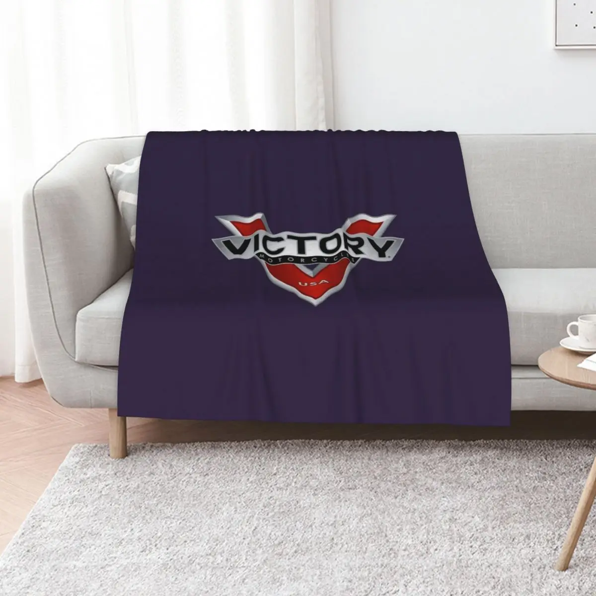 Victory Motorcycle Throw Blanket Beautifuls Loose Decorative Beds Luxury Giant Sofa anime Blankets