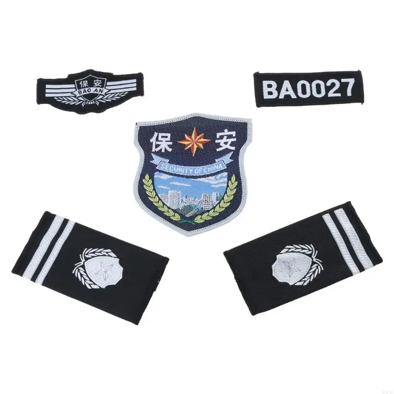 DXAE Durablity Full Set of 4/7 Long Terms Security Shoulder Badge Ensuring Endurances