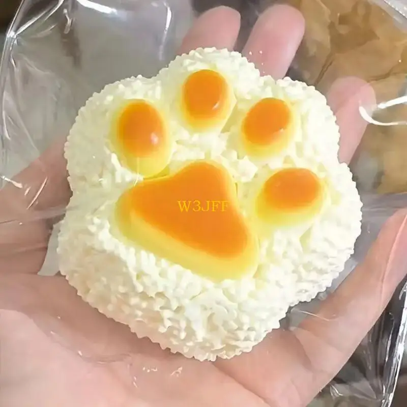 W3jf créatif yolk paths rebond patws figurine maltose nouveauté table table bâillon