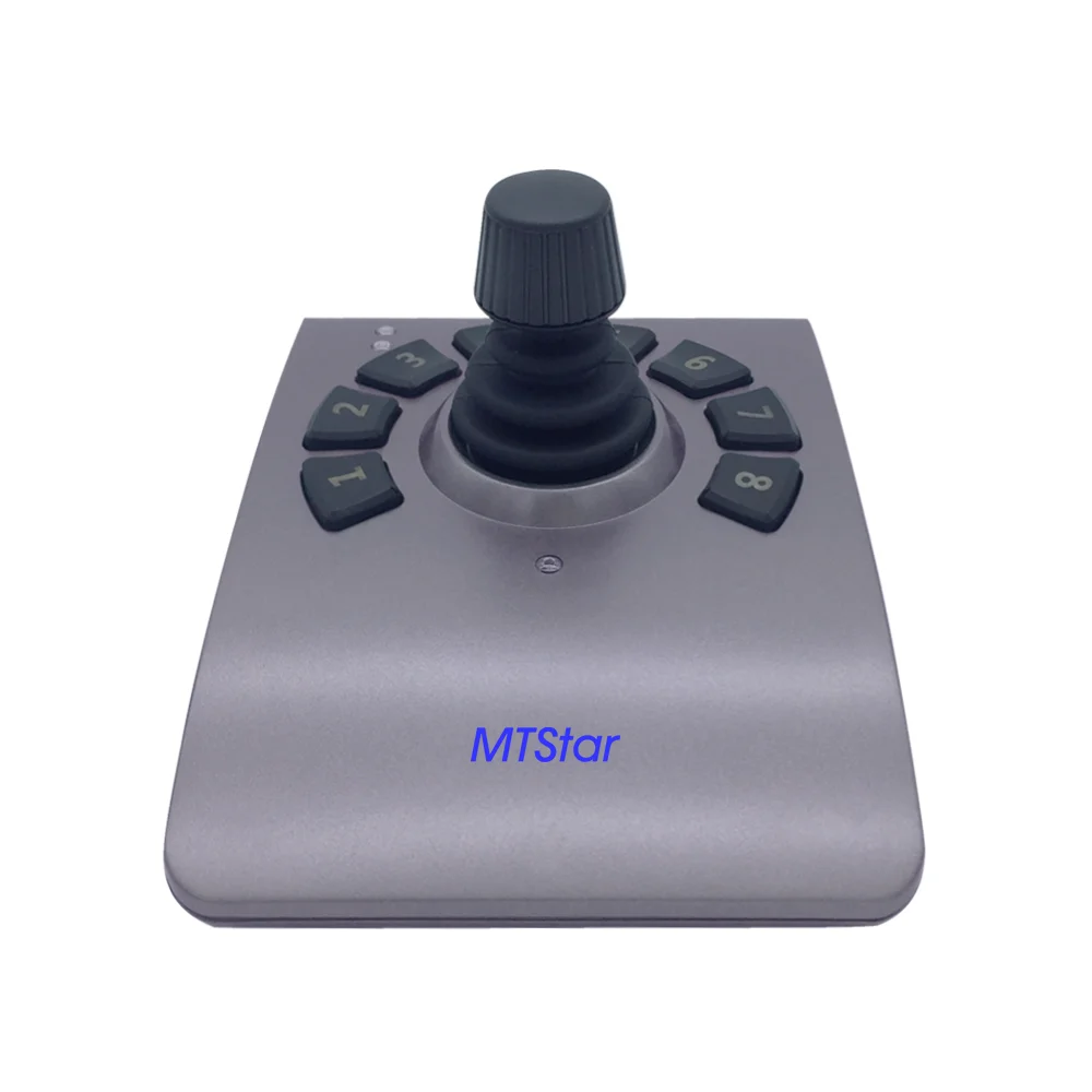 3-axis Hall Effect USB Joystick Keyboard Controller for PTZ Camera Video Surveillance Software Window 8--10 Management Nuuo