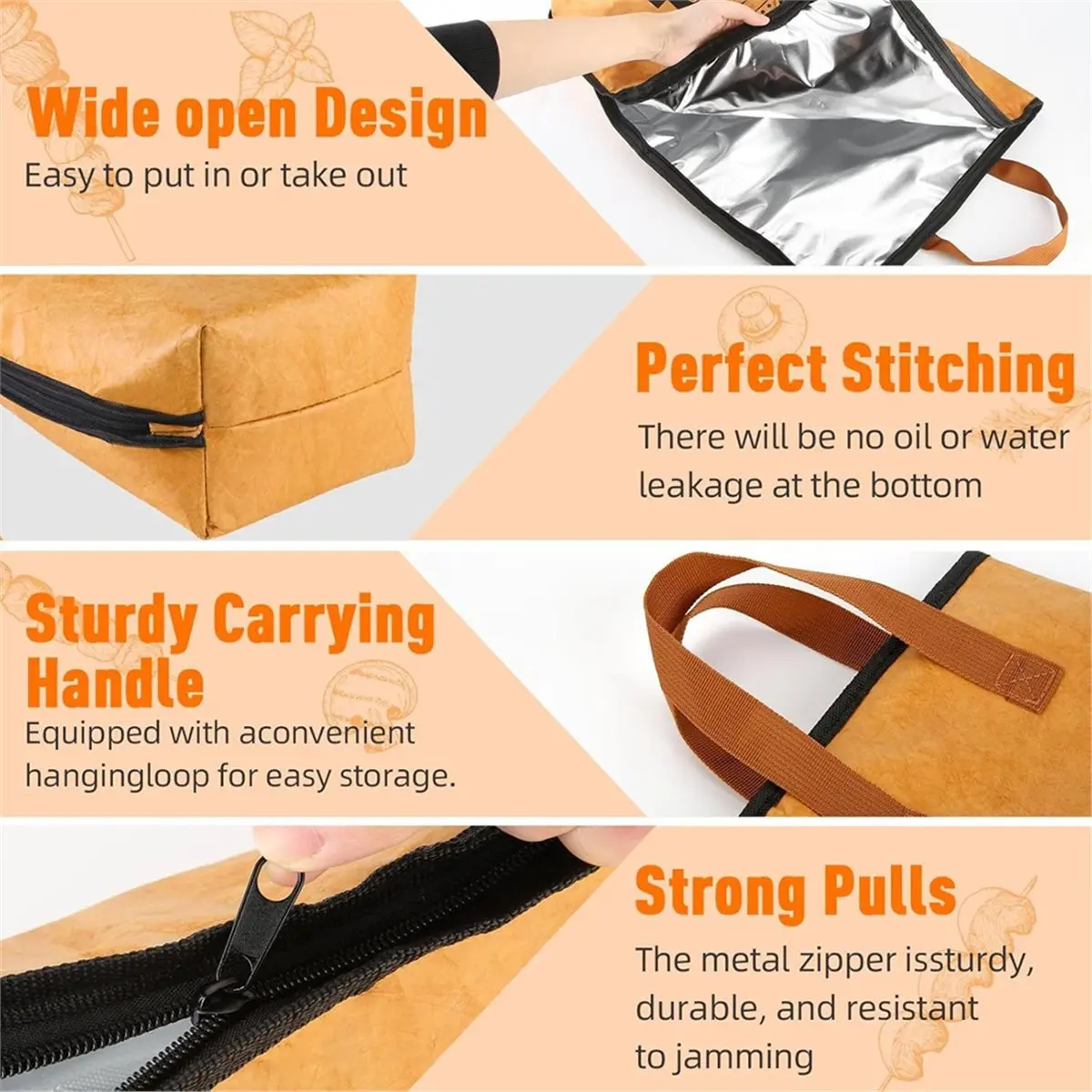 2026 New BBQ Blanket for Resting Meat-Air Fryer/Dough/Smoker Camping Accessories Insulated Bag for Brisket/Pork Shoulder/Turkey