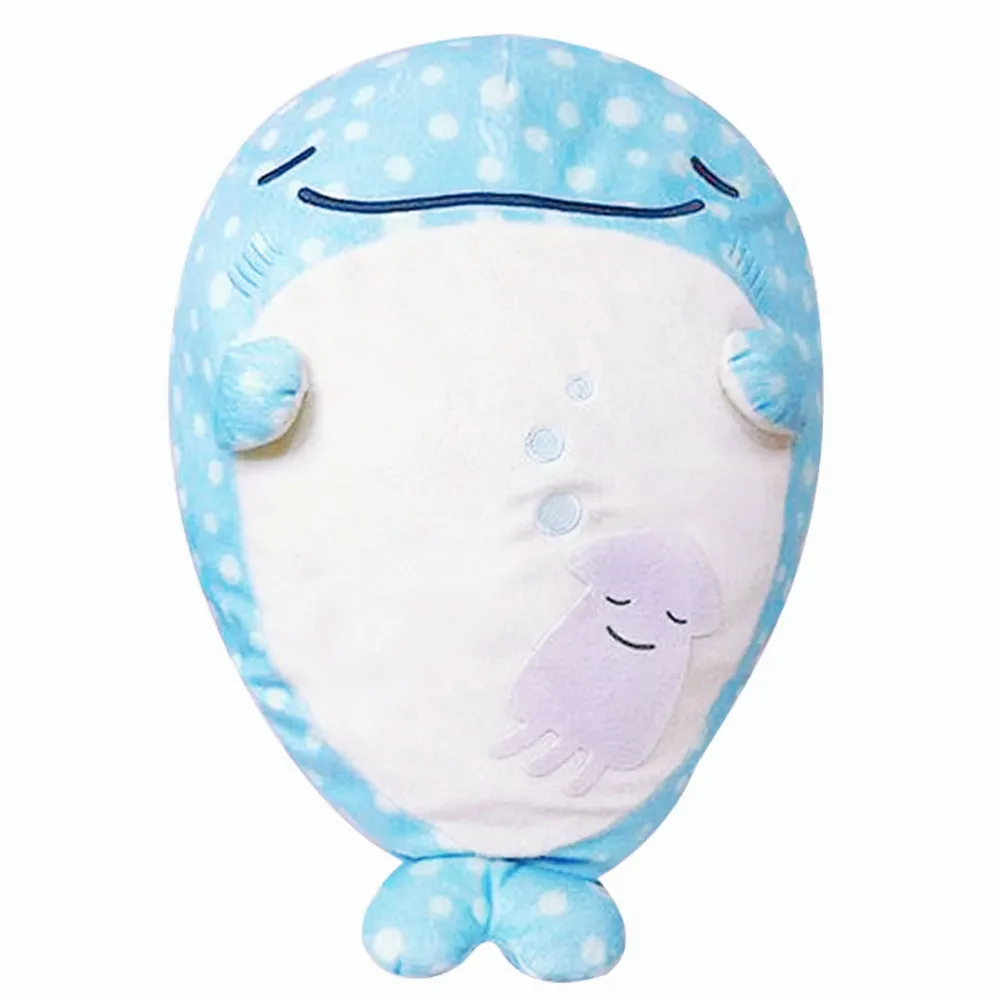 

New Cute Jinbesan Blue Whale Shark Sleepy Large Plush Toy 40cm Pillow Cushion Stuffed Kids Dolls Baby Children Gifts