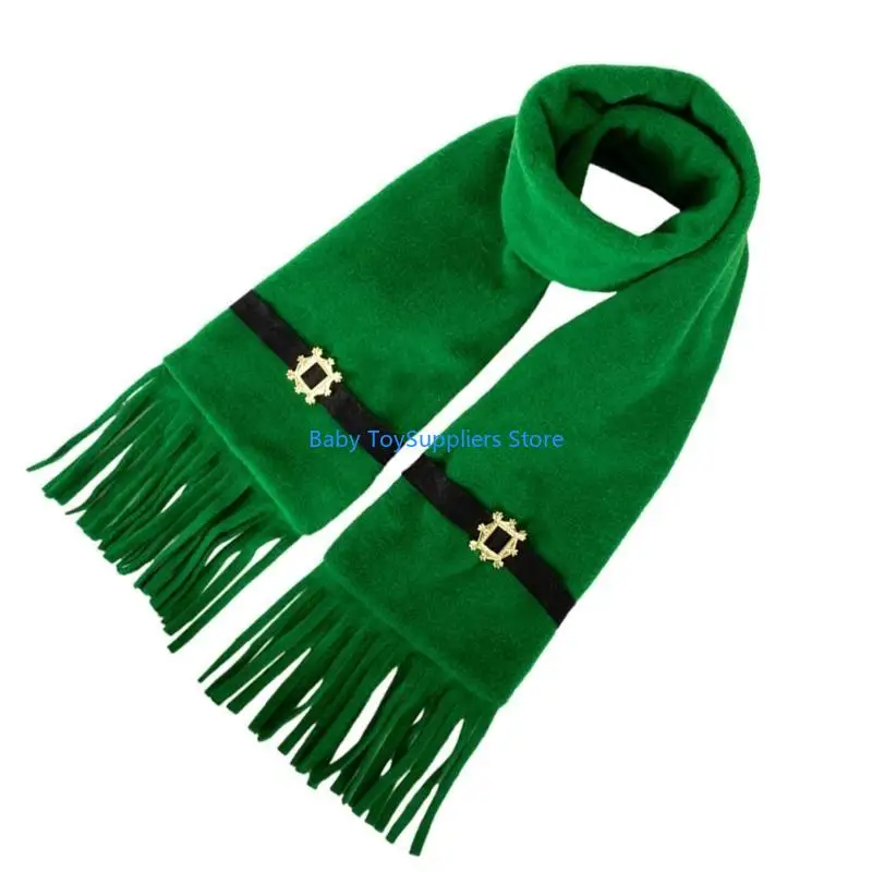 R1WF شرابات غير رسمية وشاح طويل شال أوشحة كبيرة باتريك وشاح الأيرلندي الأيرلندي الأخضر الأوشحة الناعمة الدافئة