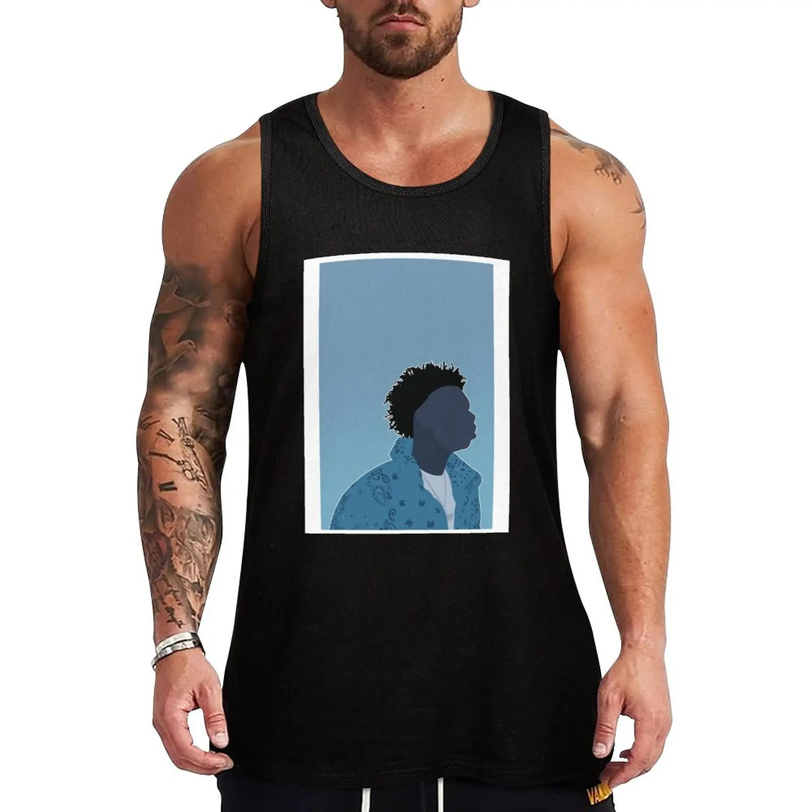 

Lil Poppa Tank Top Men's clothing brands Men's t shirt singlets for men Sports clothing