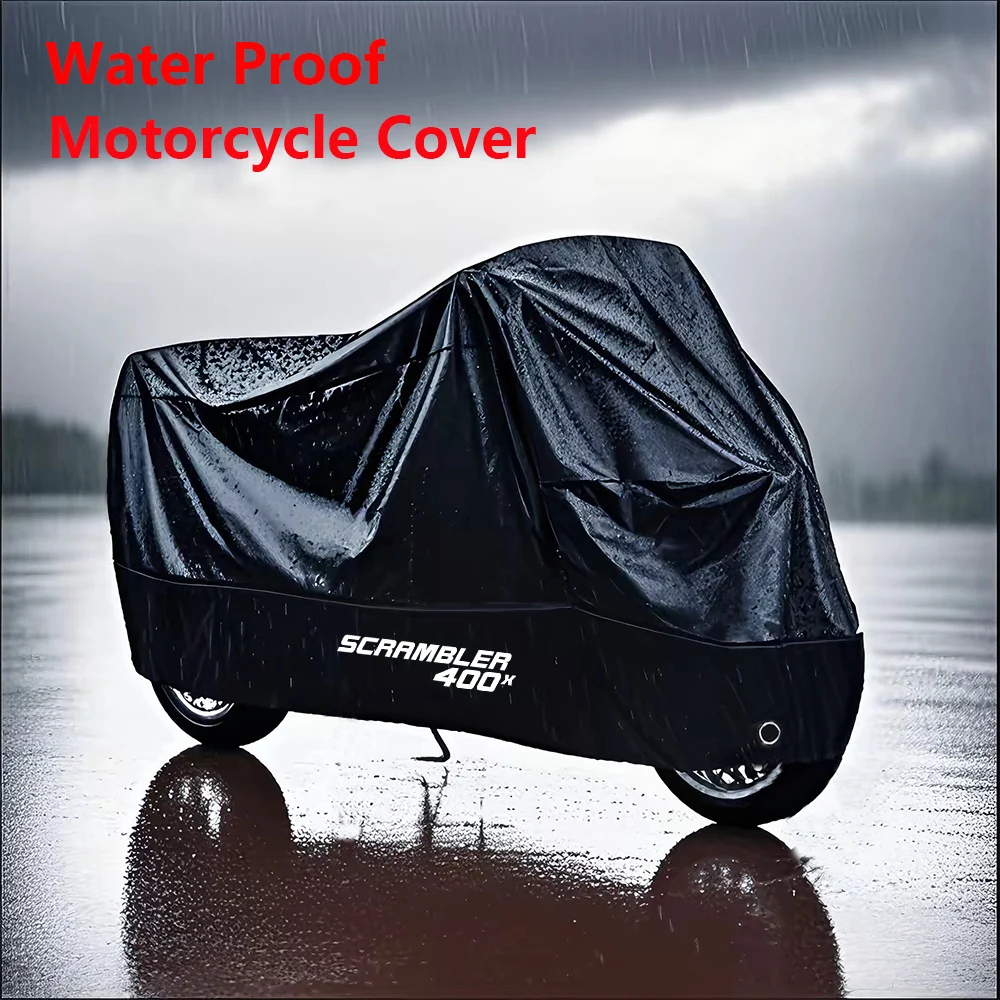 For Triumph Scrambler 400X 400 X Motorcycle Cover Outdoor Water-proof Rain Covers Moto Parts 2026