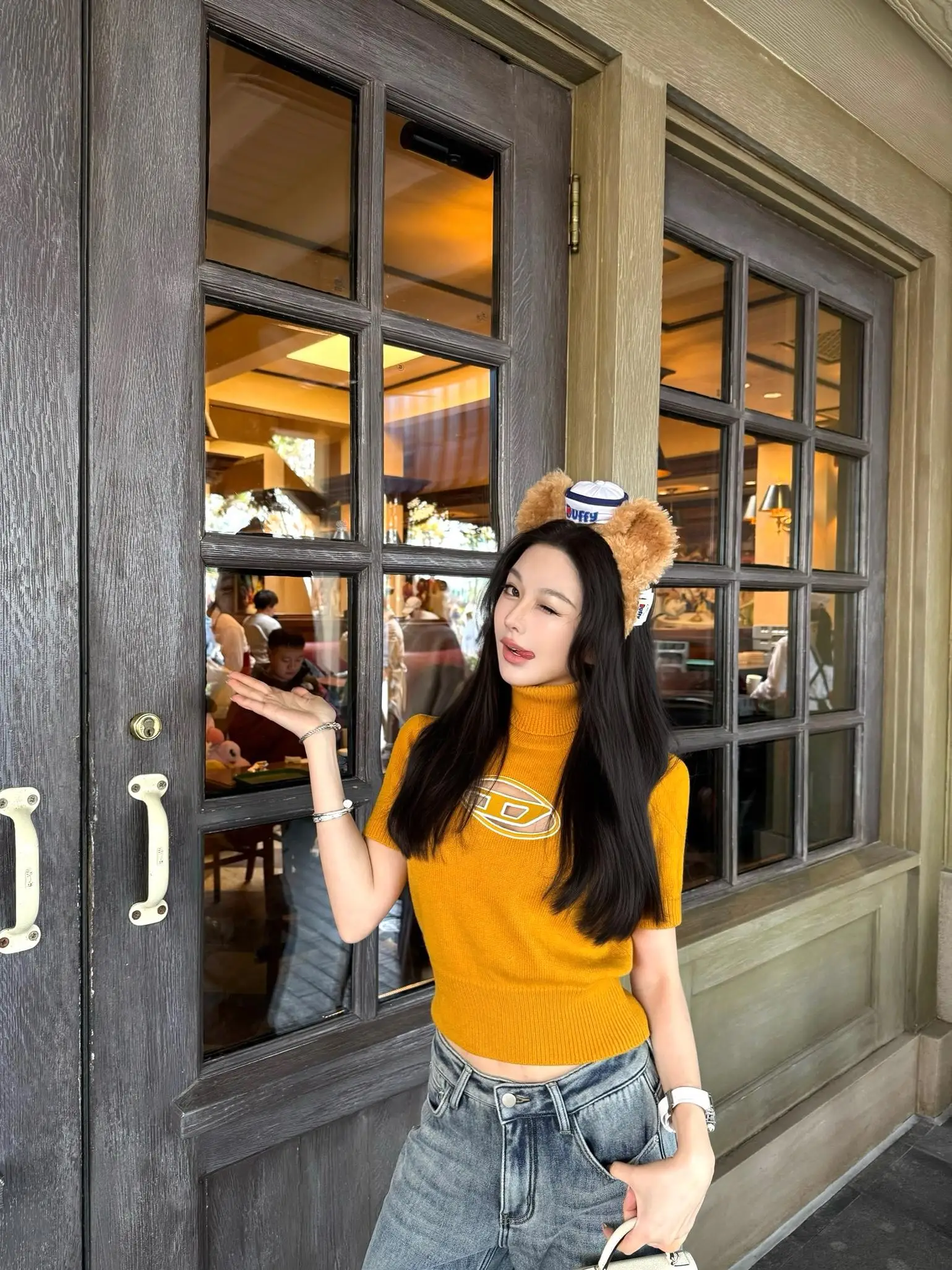 

Женский вязаный свитер Woppei с ажурным узором и надписями, эластичный, модный, свободного кроя, для повседневной носки, зимняя коллекция