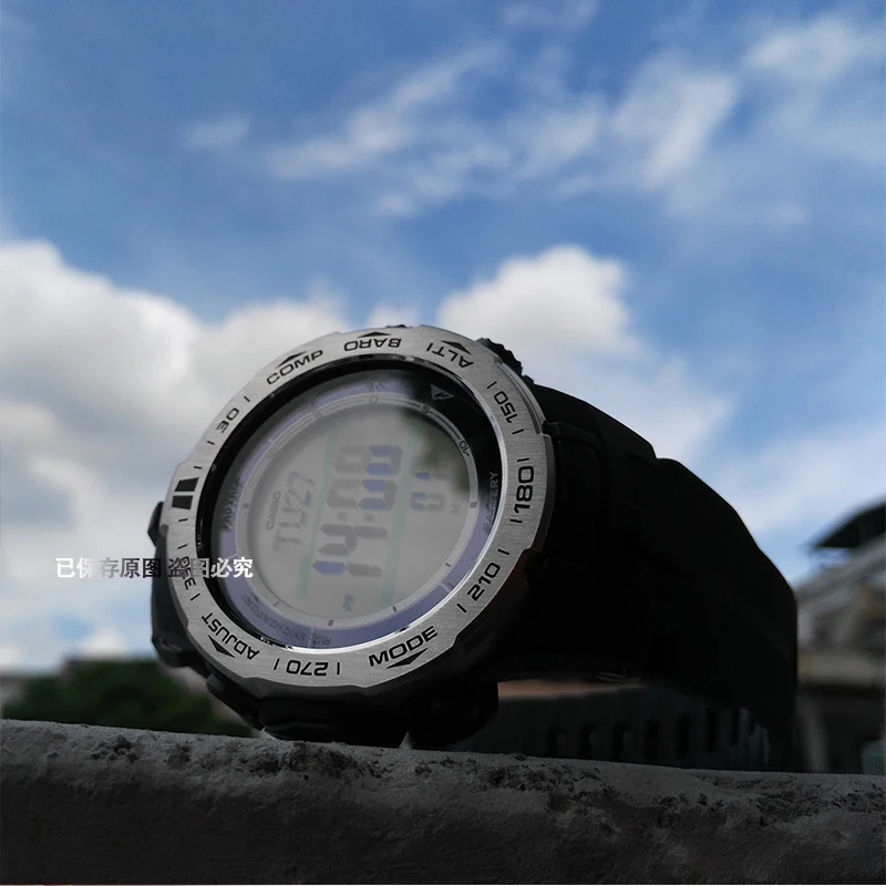 Ремешок резиновый для Casio PROTREK PRG 300 PRW 3000 3100 6000 6100Y мужской, сменный черный браслет для наручных часов