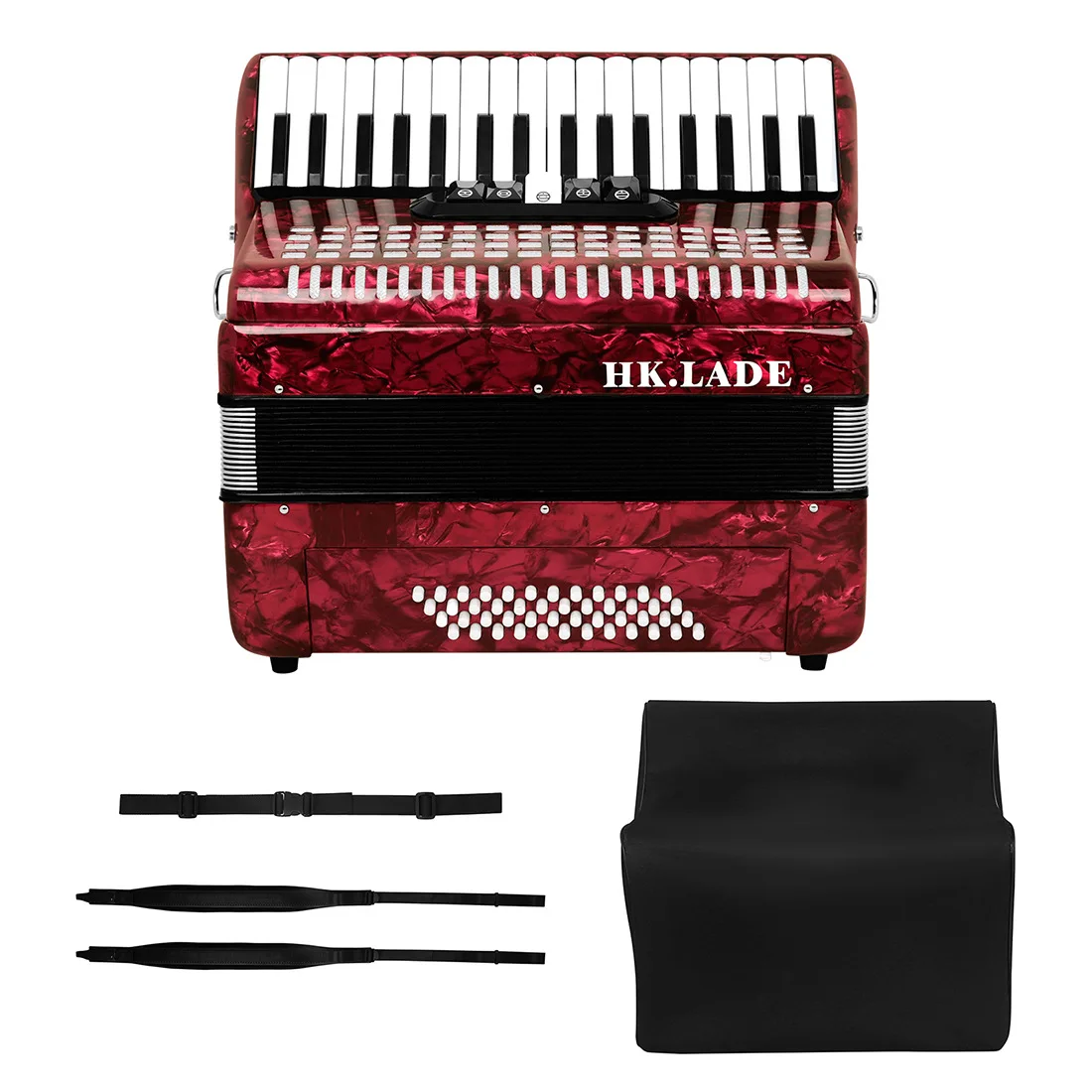 34 Key Professional Grade Playing Red Personality Accordion