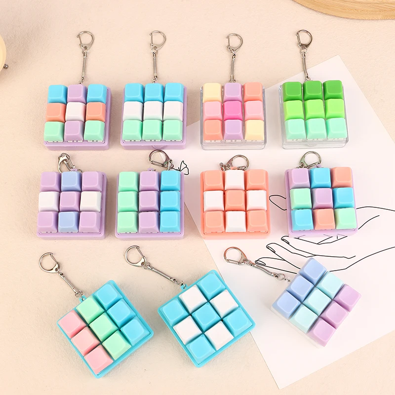 9 مفاتيح مربعة الشكل لوحة المفاتيح أغطية المفاتيح المفاتيح تململ لعبة حفلة الإجهاد الإغاثة DIY بها بنفسك أغطية المفاتيح لعبة قبعات لوحة المفاتيح زر الاصبع تململ #3