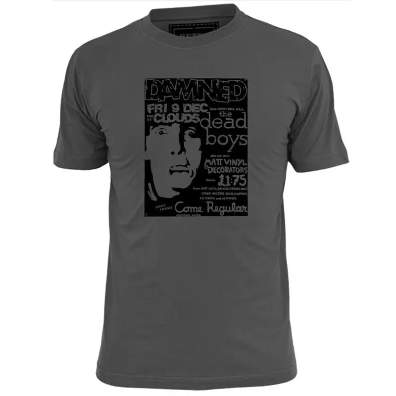 

Mens Damned And Dead Boys Inspired Gig Poster T Shirt Punk Rock