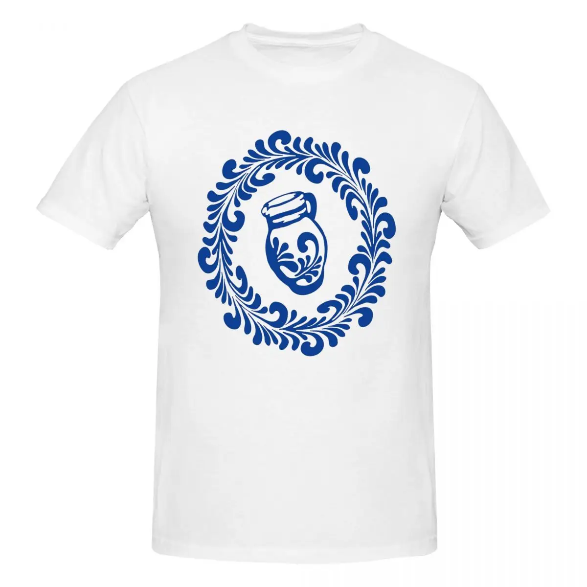 Футболка мужская с круглым вырезом и коротким рукавом, 100% хлопок