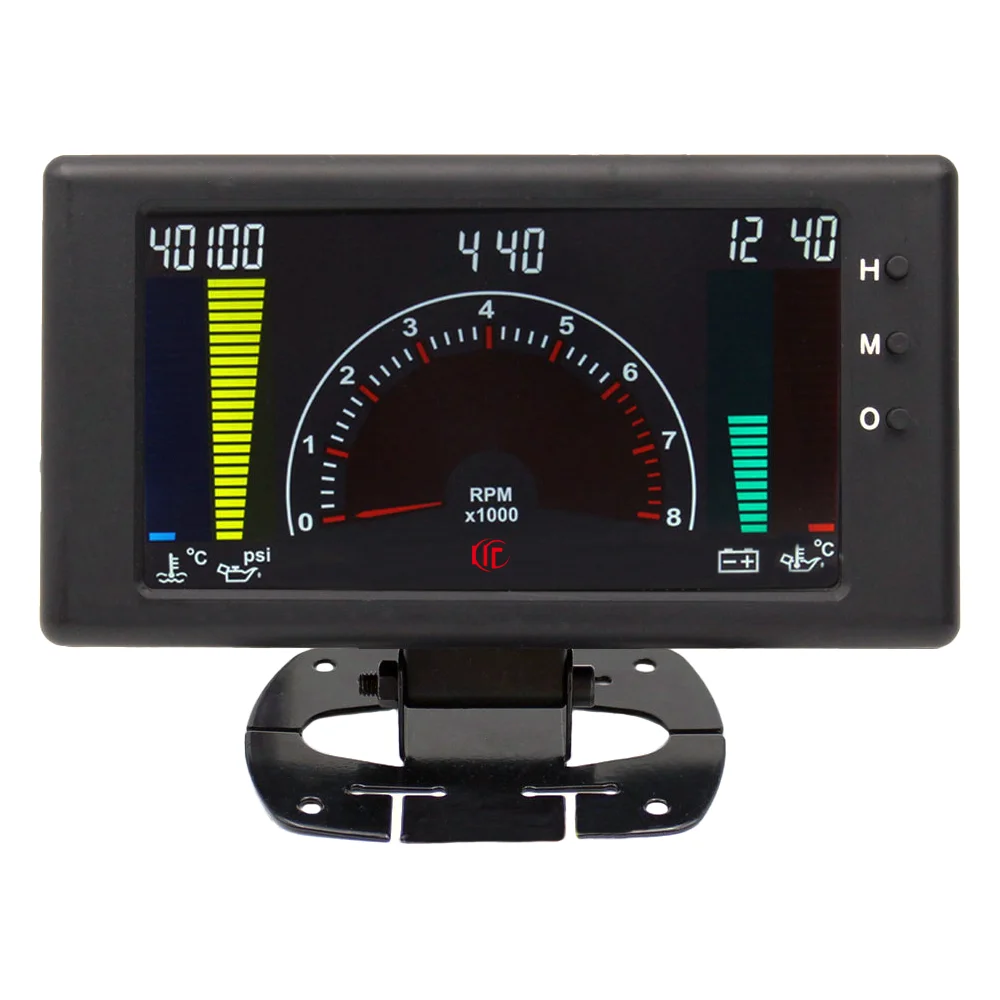 

Автомобильные аксессуары HA, универсальный счетчик 6 в 1, автоматический датчик с датчиками, вольт, температура воды, масла, температура масла, тахометр, часы