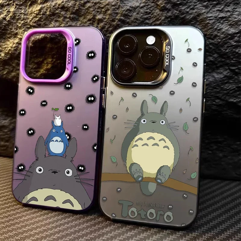 Coque de téléphone rigide Anime mignon et amusant Totoro pour Xiaomi POCO X7 X6 X5 X3 F6 F5 M6 Pro F8 F7 Ultra F4 F3 M7 M5s C85 C75 C65 C55