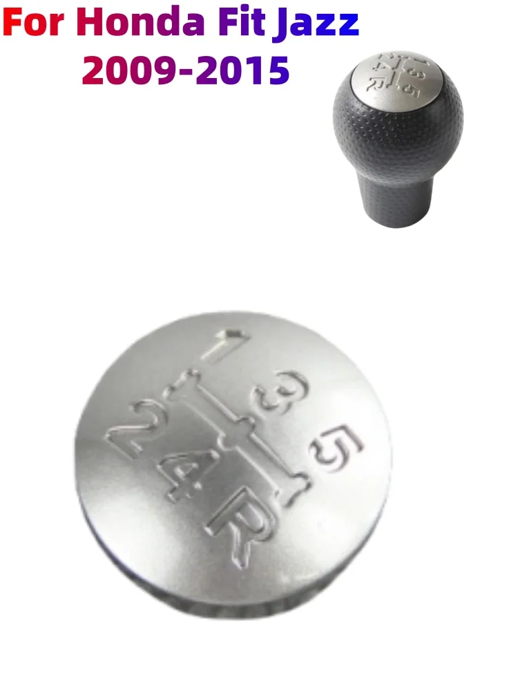 Pour Honda Fit Jazz 2002-2015 pommeau de levier de vitesse manuel levier bâton capuchon couvercle vitesse numéro emblème capuchon voitures style accessoires