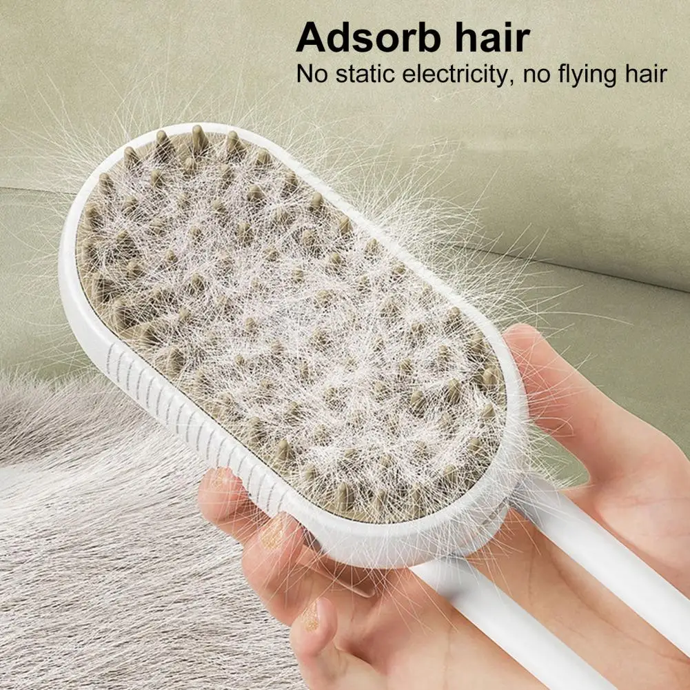 1 Set Pet Comb 3-in-1 Cat Steamy Brush Self-Cleaning Dog Grooming Brush Electric Pet Massage Comb Pet Supplies