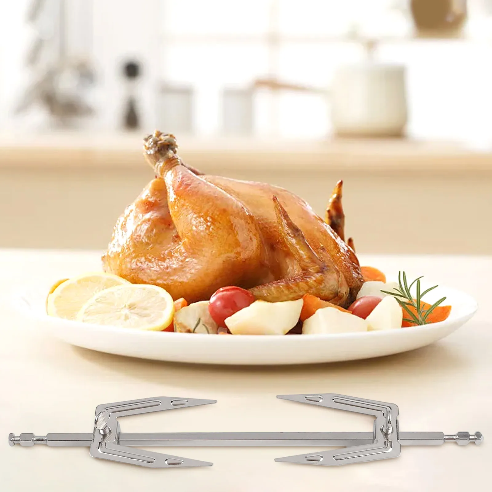 For Roasting Rotating Fork Component Versatile Cooking Utensil For Kitchen Suitable For Chicken Strips And Skewers