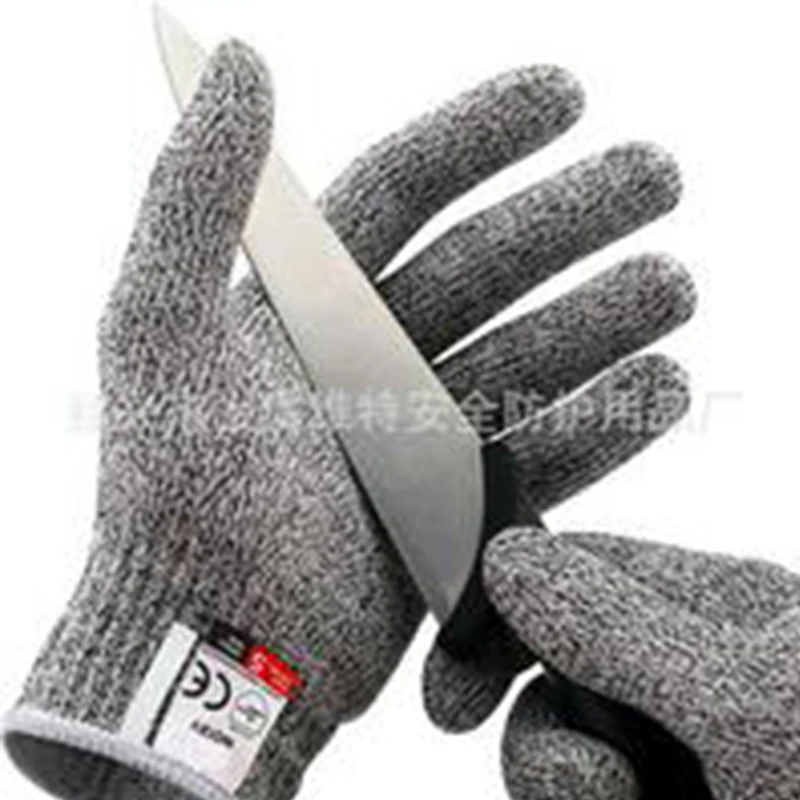 Level 5  Anti-Cut Gloves Kitchen Gardening Anti-Cut Knitted Gloves Anti-Thorn Wear-Resistant Glass Building Cutting Gloves Multi