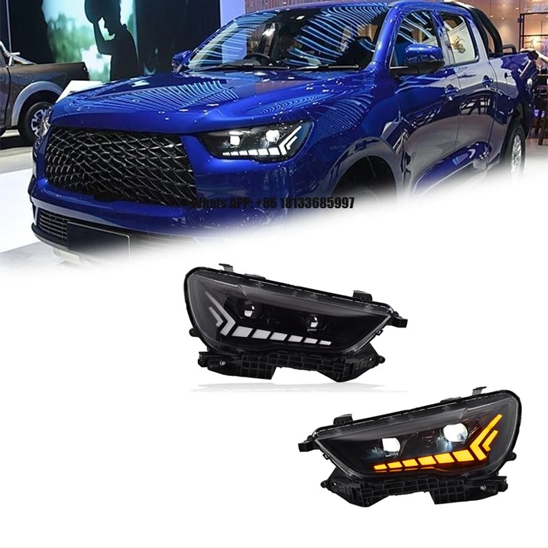 

FT Car Lights for Great Wall POER Headlights 2019-2022 POER LED Projetor Headlamp Daytime Running Light Automotive Accessories