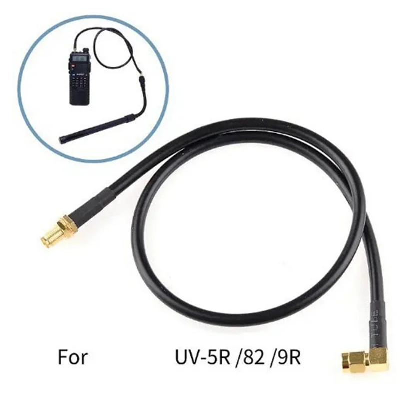 ABKI-100Cm AR-152 AR-148 SMA ذكر إلى أنثى اتجاهين هوائي الراديو محوري تمديد كابل ل Baofeng UV-5R UV-82 UV-9R اسلكية