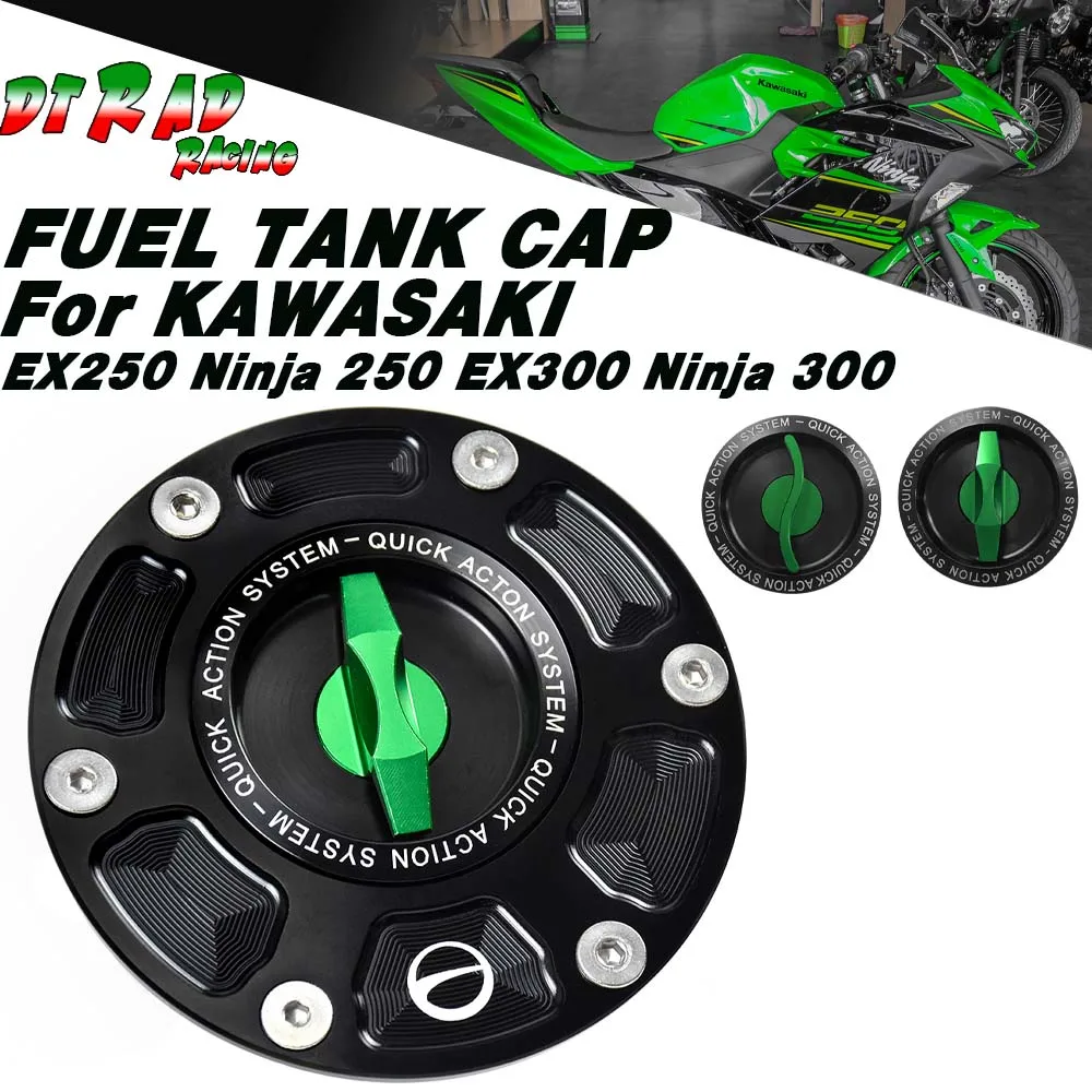 

Новая крышка топливного бака для KAWASAKI EX250 Ninja 250 2014-2018 EX300 Ninja 300 2013-2017, быстросъемные крышки для гоночного бензина для мотоцикла