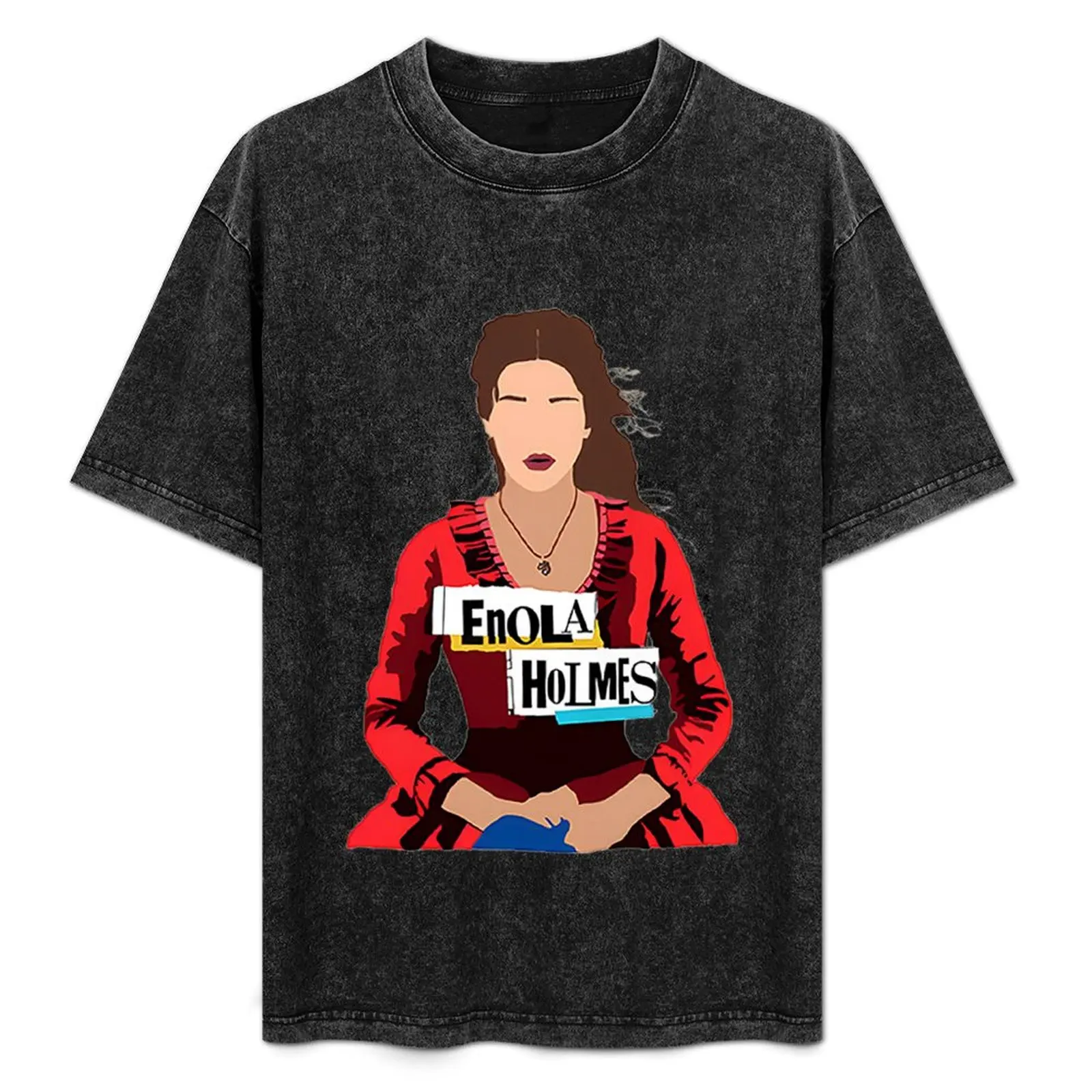 

Enola Holmes T-Shirt funny meme t-shirts summer tops sports fans Clothing mens shirts graphic tee