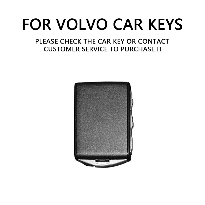 Leather Alloy Car Key Case Fashion Key Modification Shell for Volvo S60 S90 XC40 XC60 XC90 V60 V90 Polestar 1 Polestar 2