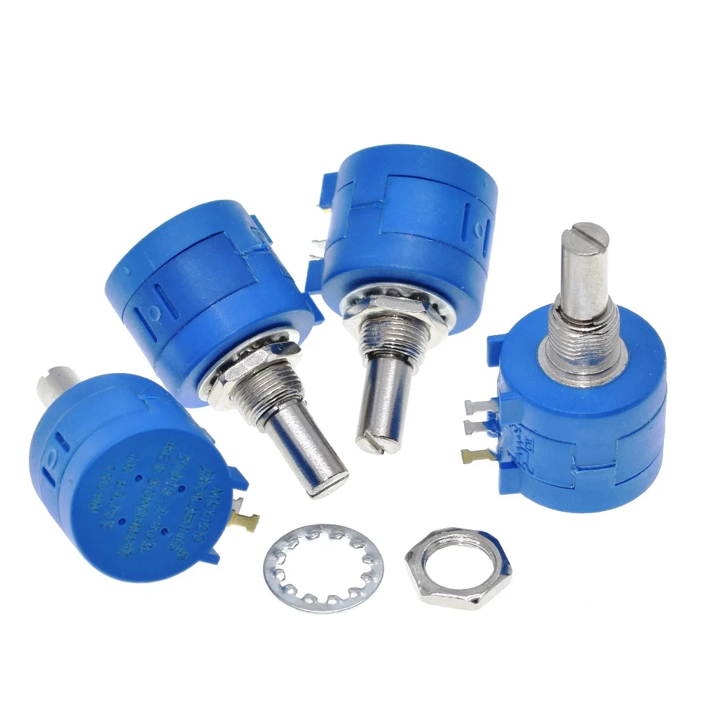 3590S マルチターンポテンショメータ 500 1K 2K 5K 10K 20K 50K 100K オームポテンショメータ調整可能な抵抗器 3590 102 202 502 103